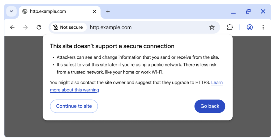 Google Chrome to warn users before opening insecure HTTP sites 2 HTTP warning