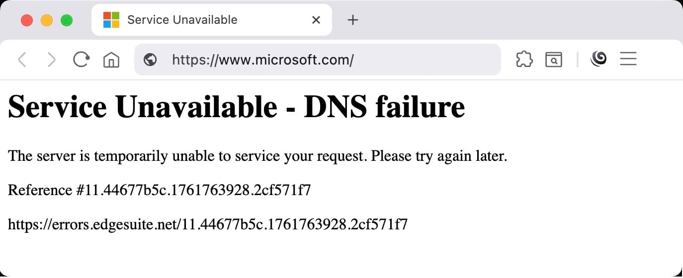 Microsoft DNS Outage Impacts Azure and Microsoft 365 Services