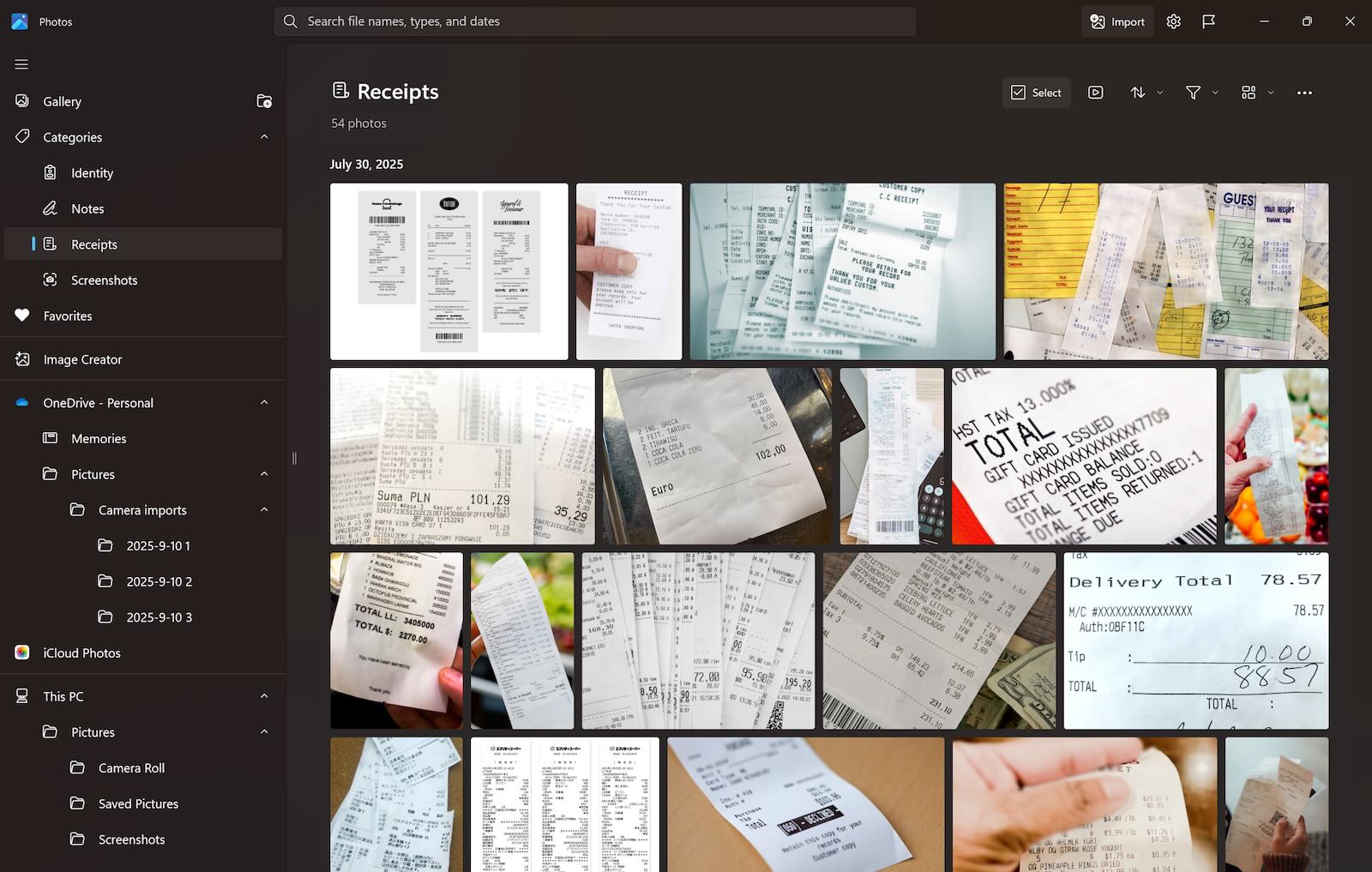 Photos Auto-Categorization