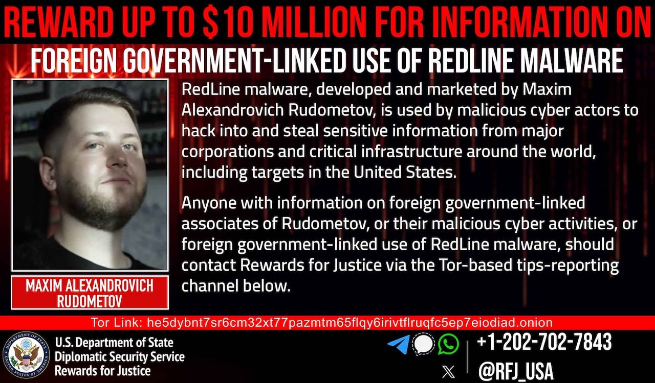 RedLine Rewards for Justice poster