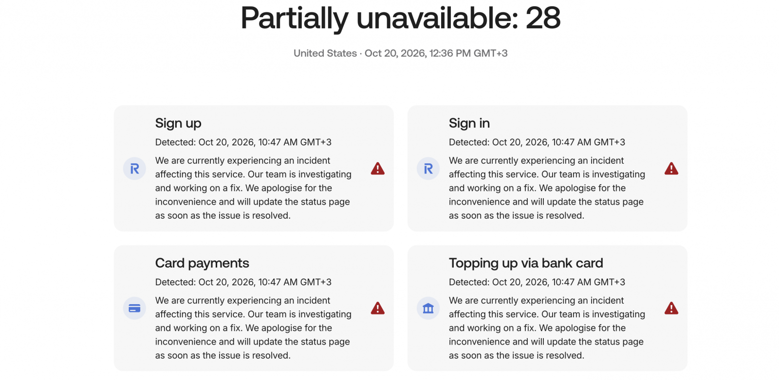 Revolut outage