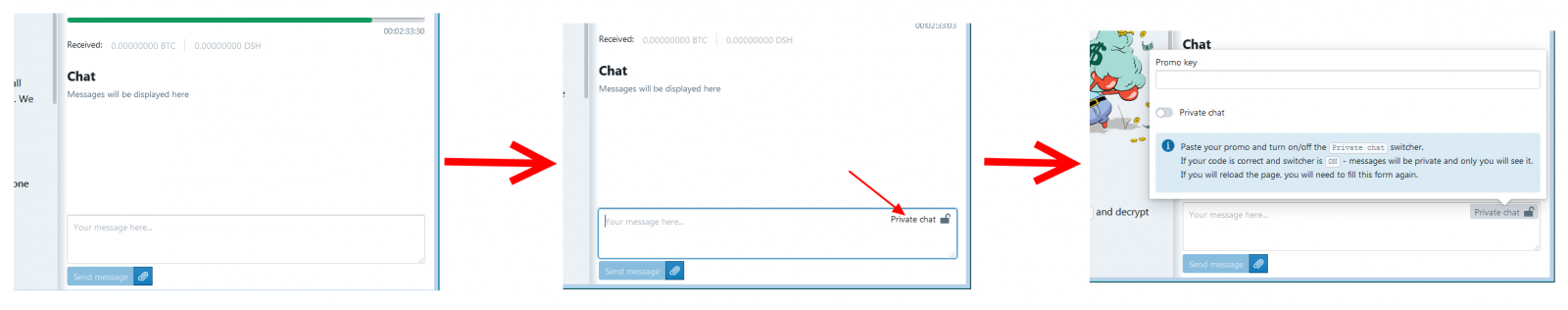 Enabling the GandCrab 5.1 Tor Site Private Chat