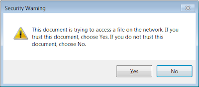 The security dialog displayed by a micropatched Adobe Reader