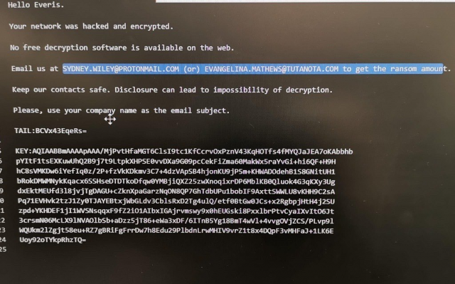 Image result for Everis Bitpaymer Ransomware