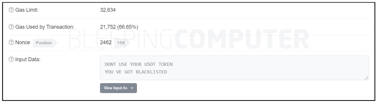 USDT wallet