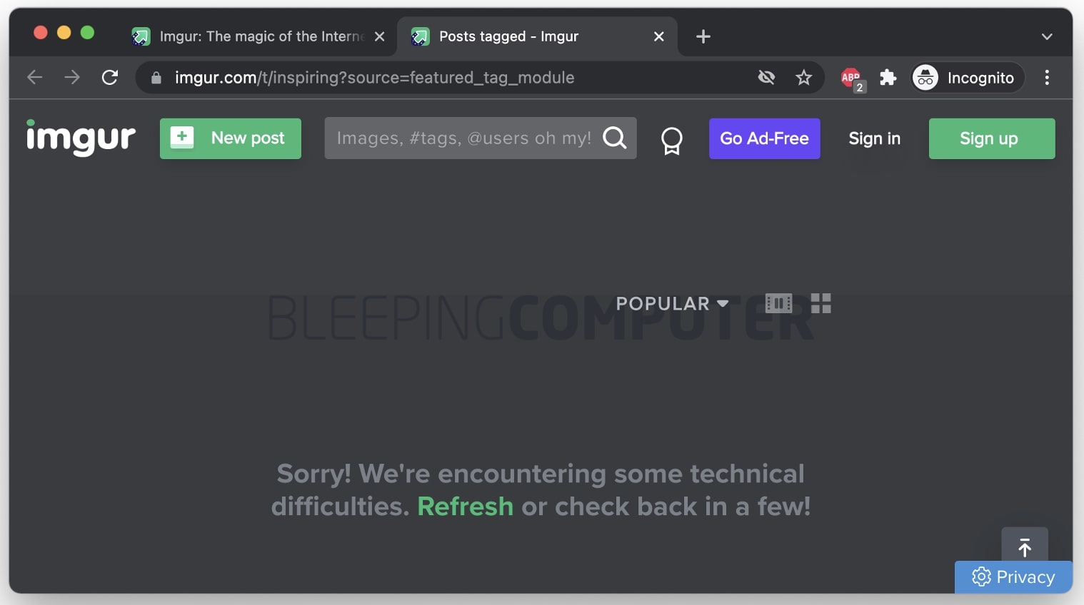 Imgur down