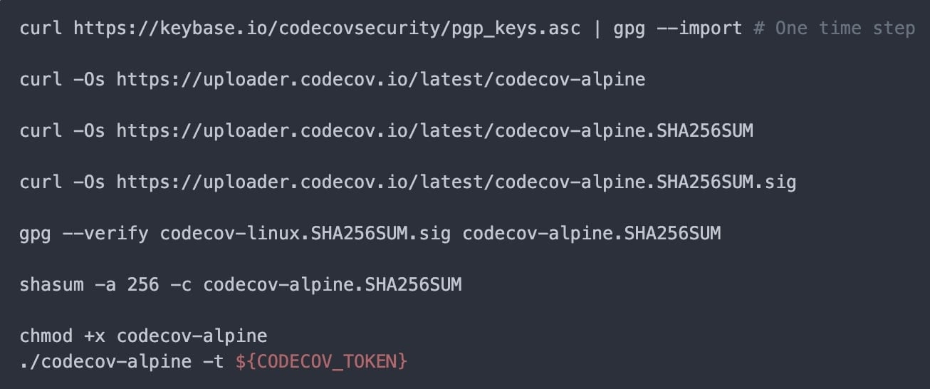 codecov new uploader