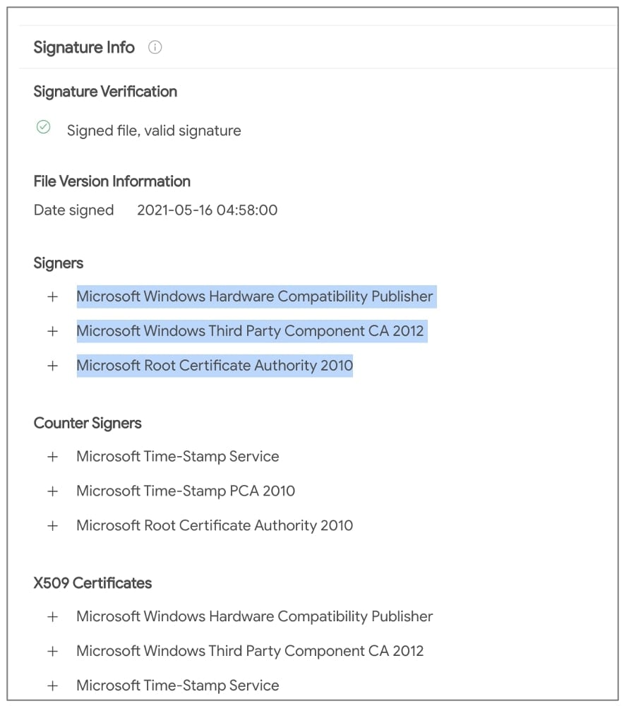 microsoft signs malicious netfilter driver