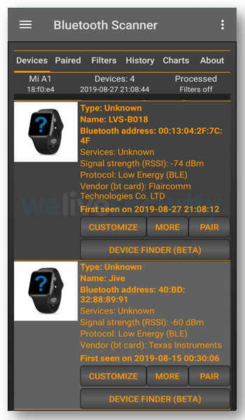bluetooth scanner finds sex toys