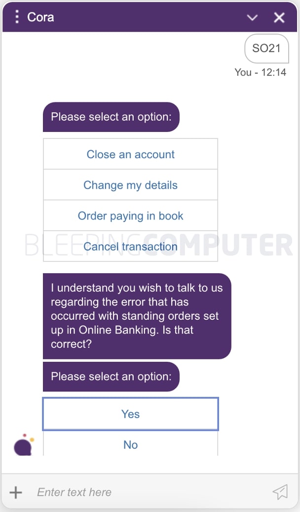 natwest cora chat