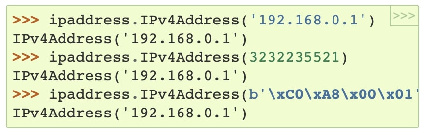 ipaddress library in python 3.3