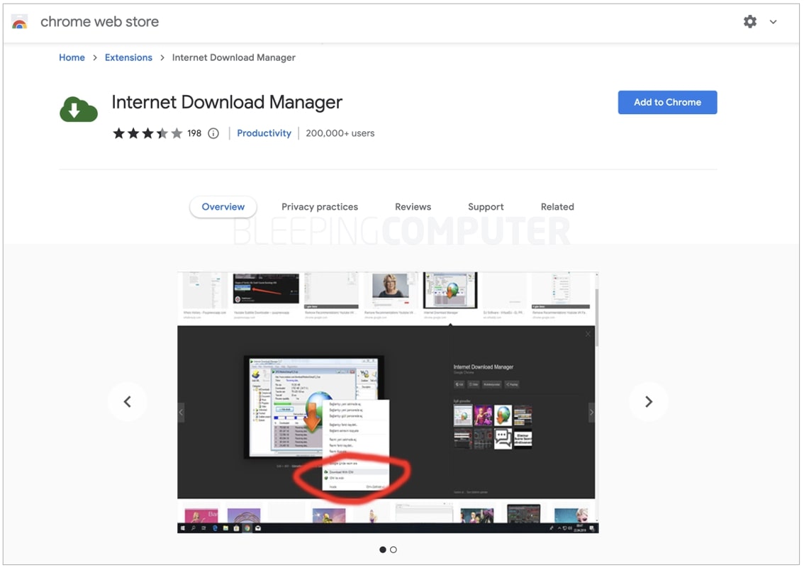 Chrome Web Store, Software