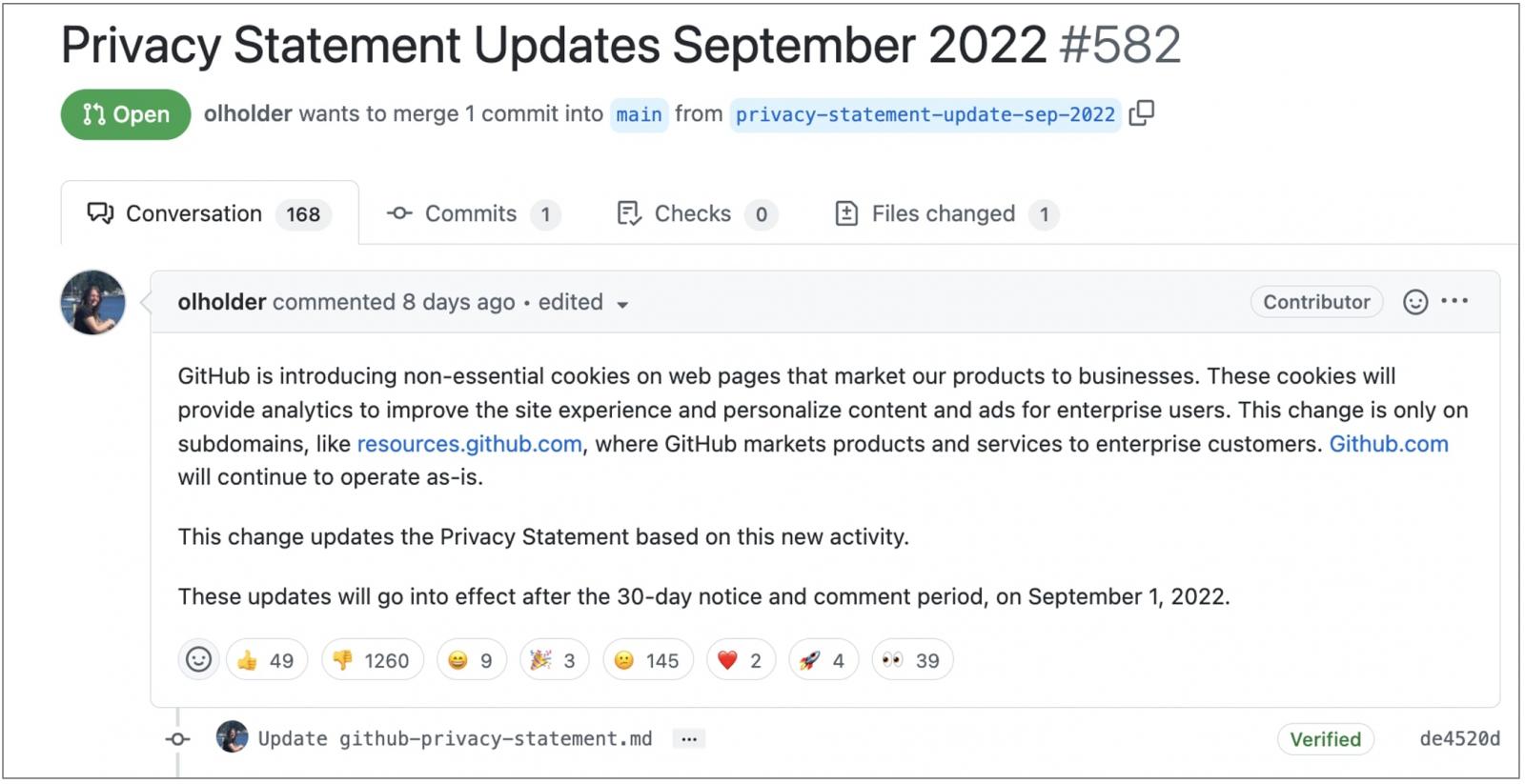 GitHub proposed privacy policy changes coming in September 2022