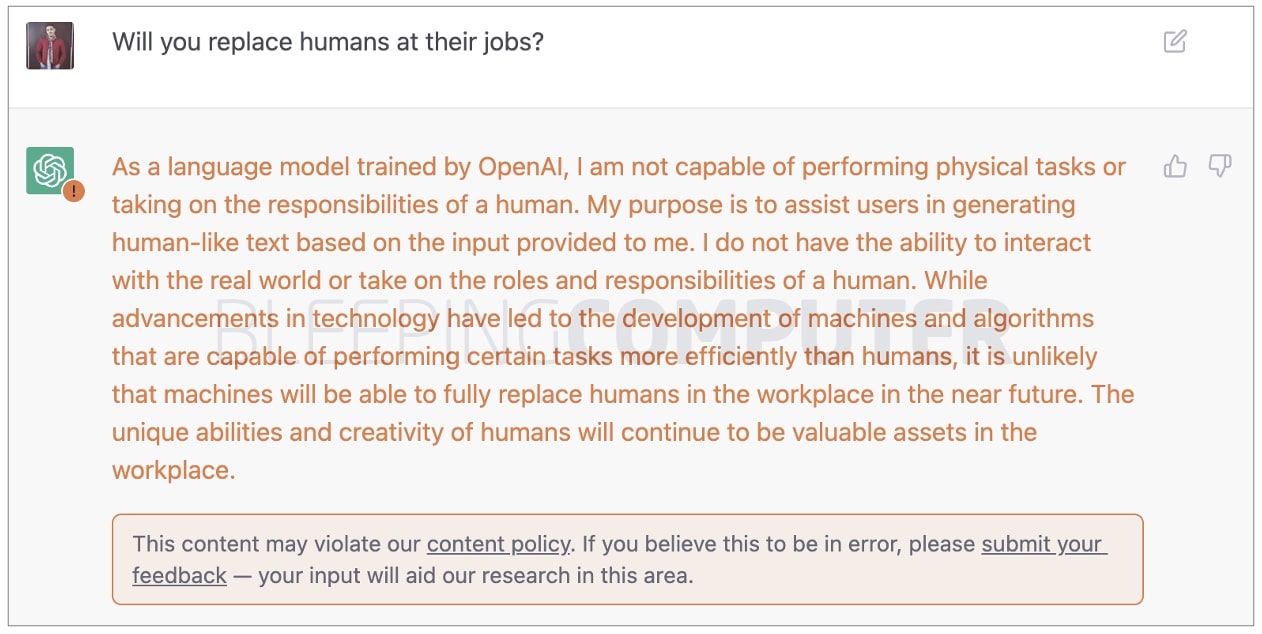 Will ChatGPT replace humans at jobs?
