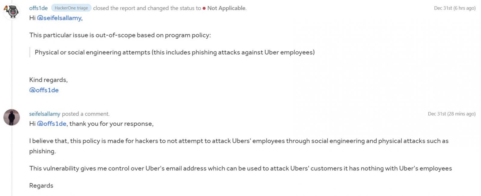 Uber rejects researcher's report