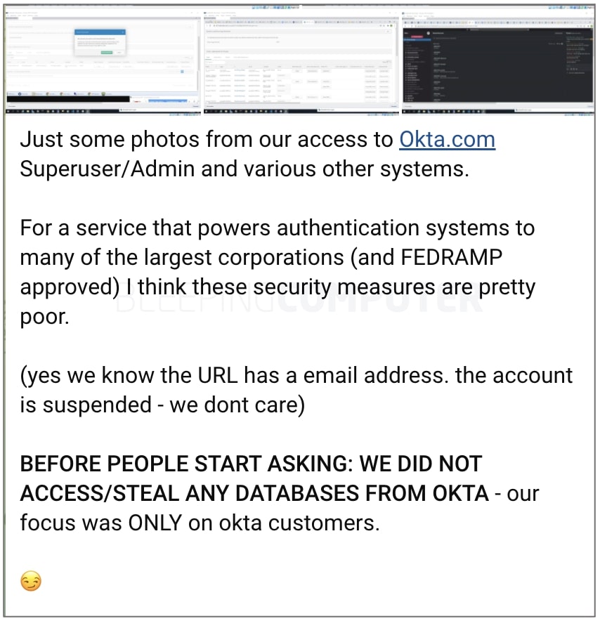 Lapsus claimed to have obtained Okta customer data 
