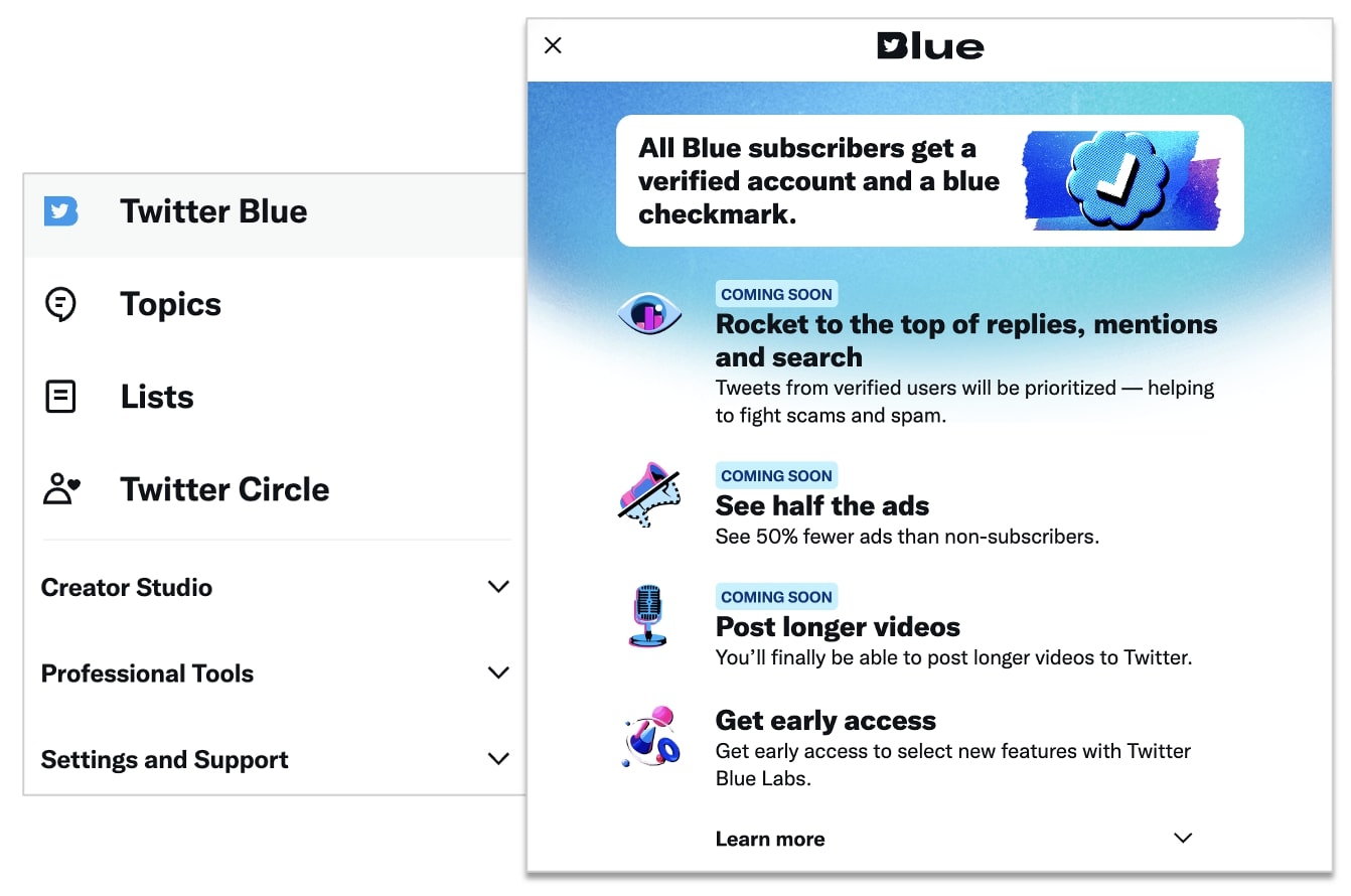 Twitter Blue rollout