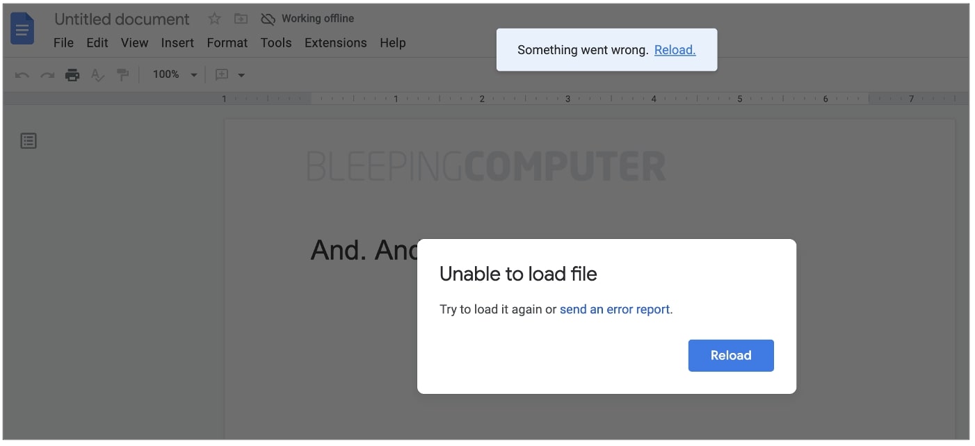Google Docs crashes on the sight of these strings