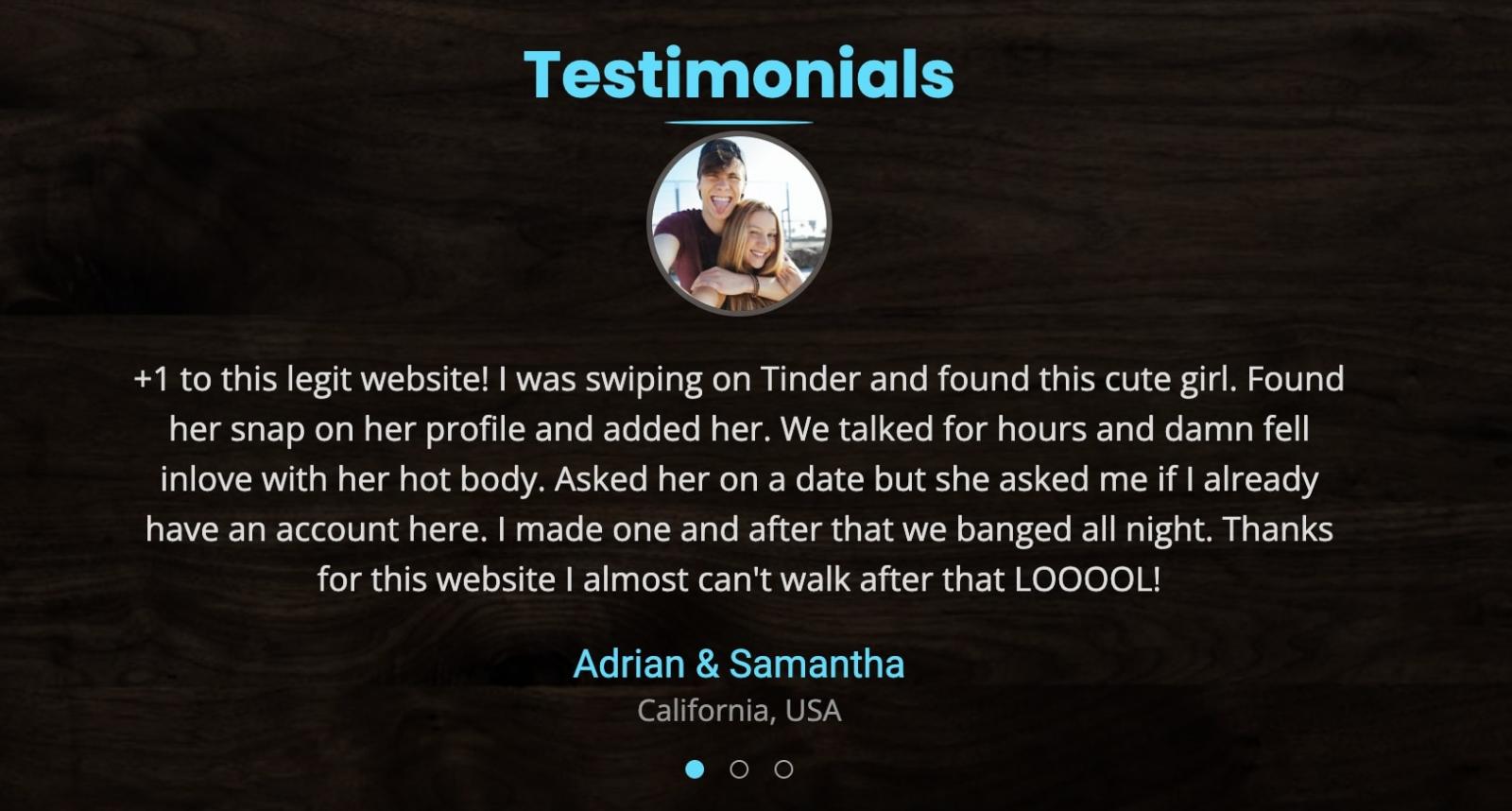 fake testimonial