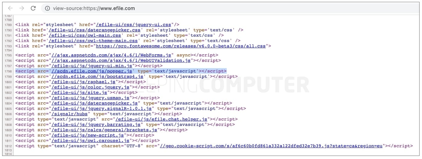 eFile.com pages serving popper.js