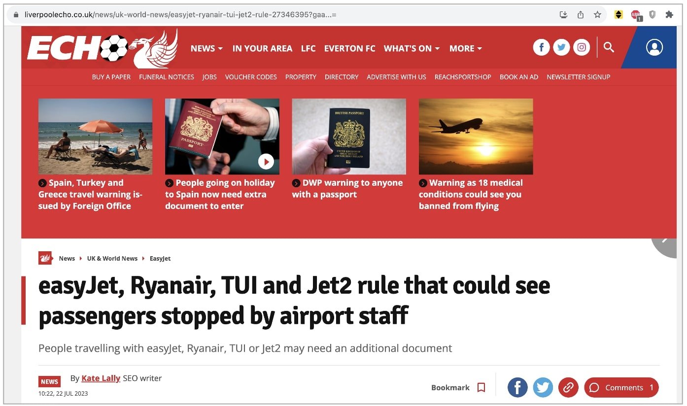 Liverpool Echo article