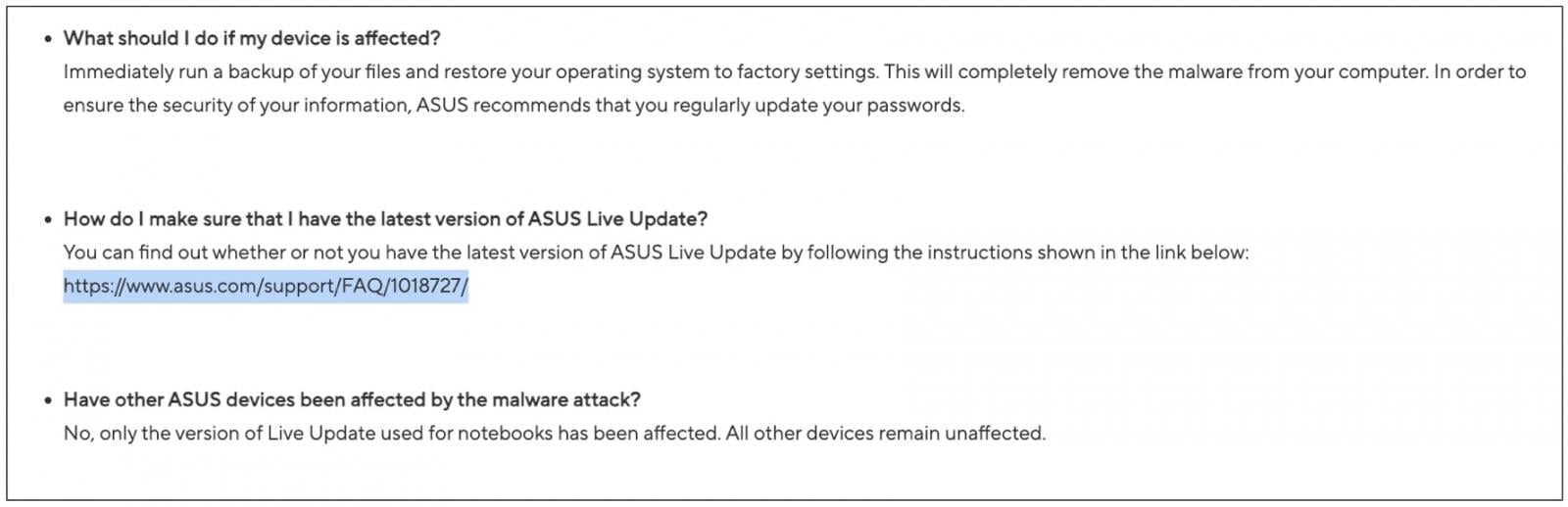 Not all CISA-linked alerts are urgent: ASUS Live Update CVE-2025-59374 3 ASUS 2019 advisory on ShadowHammer attack