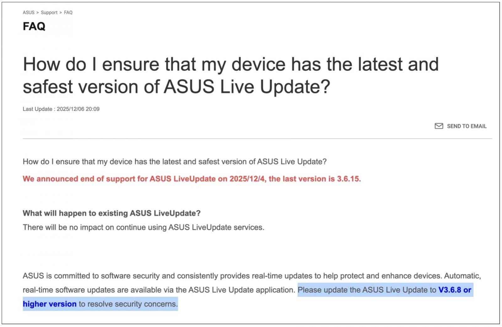 Not all CISA-linked alerts are urgent: ASUS Live Update CVE-2025-59374 6 ASUS FAQ updated in 2025 still mentions older advice