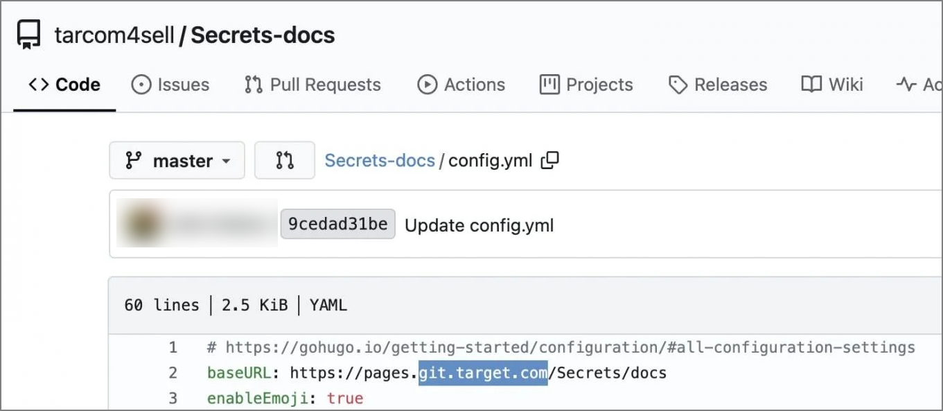 Gitea repositories purportedly showing a part of Target's internal source code