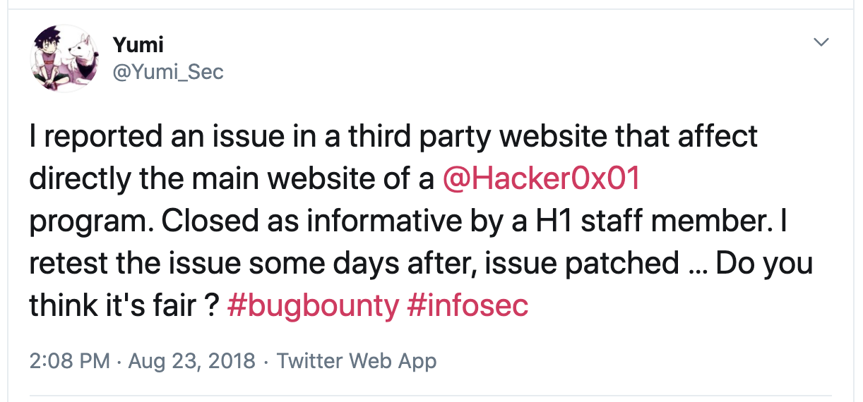 hackerone fixed vulnerability silently