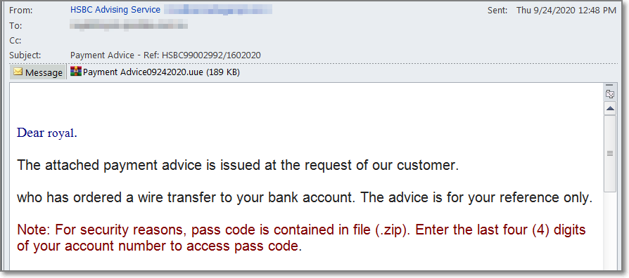 phishing email juniper
