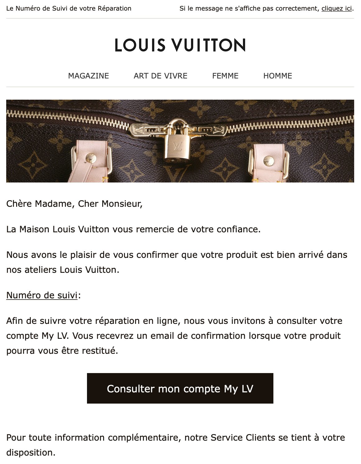 Louis Vuitton Contact Email Address