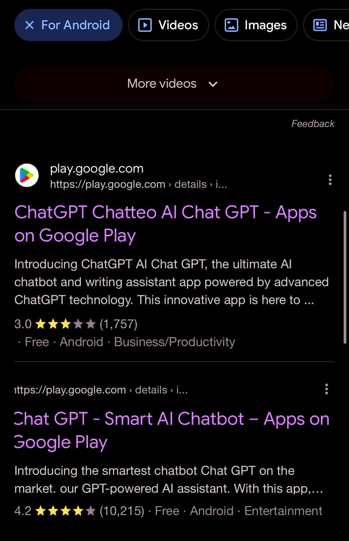 Fake ChatGPT apps on the Play Store
