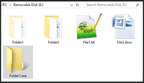 The worm on a USB stick