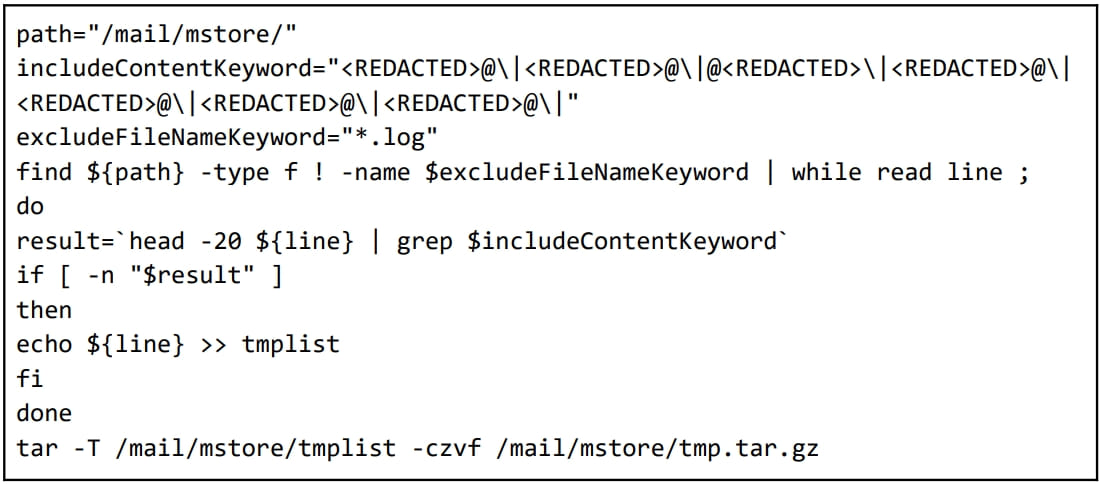 Barracuda ESG zero-day attacks linked to suspected Chinese hackers 6 Script to scan specific keywords in emails stored on the ESG