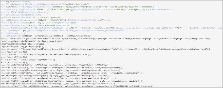HTML used in attacks