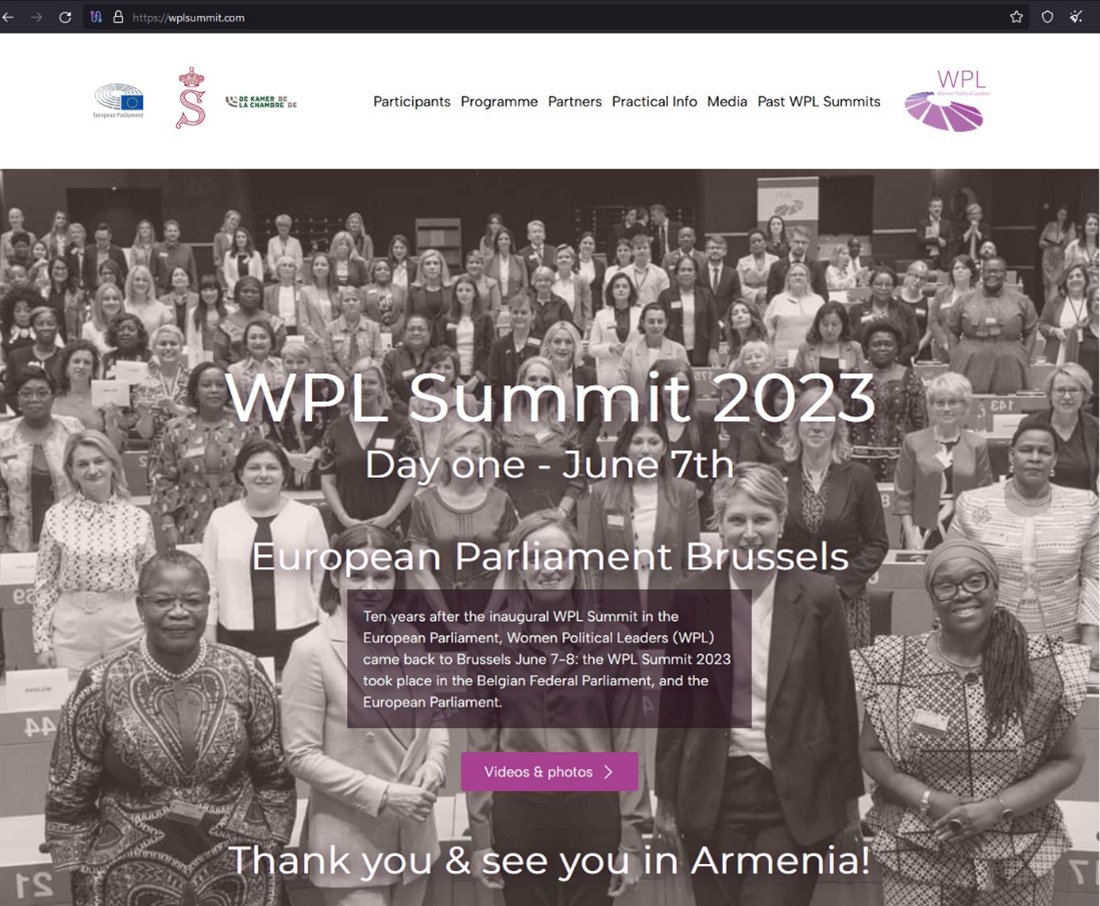Fake WPL Summit website