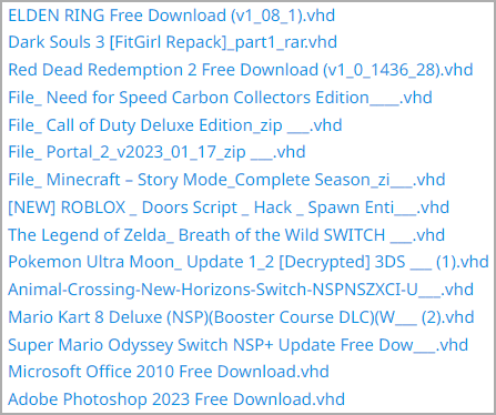 Full list of VHD files used in latest ChromeLoader campaign