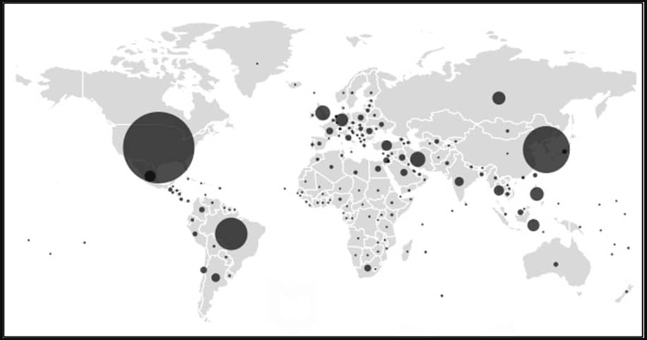 Map of HiddenAds victims