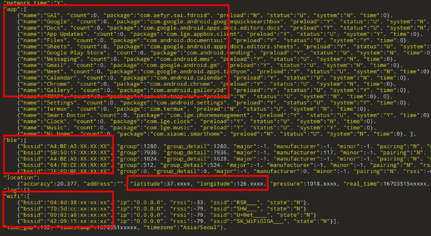 データを盗み出す JSON リクエスト