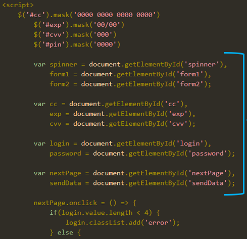 Overlay template code