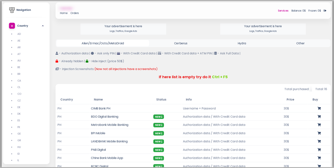 Lebih dari 1800 Formulir Phishing Android Dijual di Cybercrime Marketplace