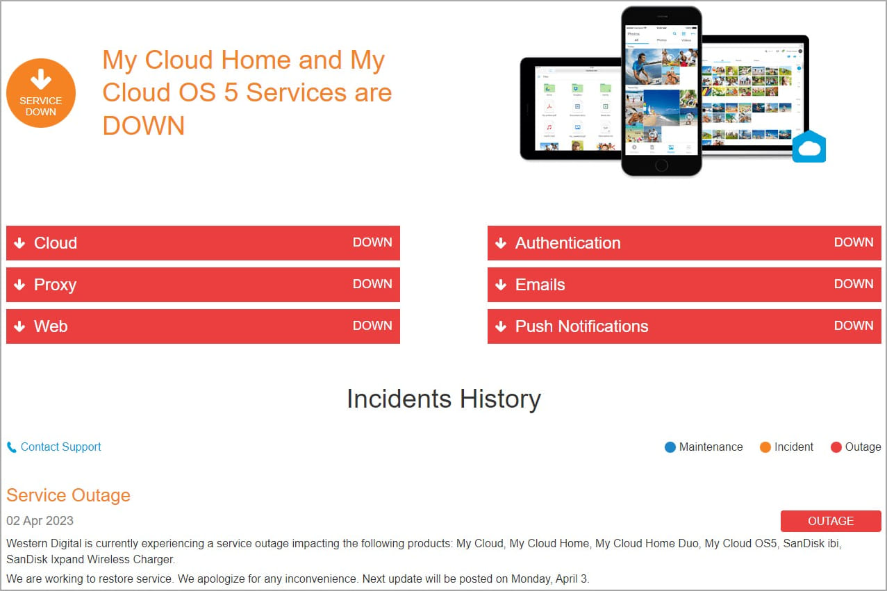 My Cloud Status Page